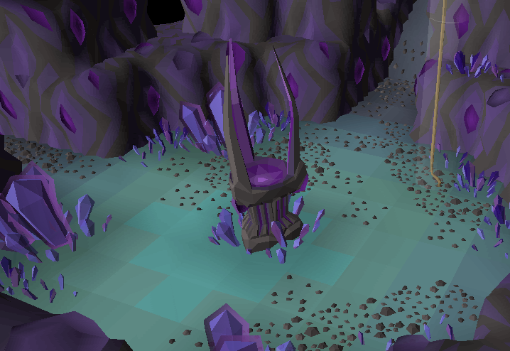 The Altar in the middle of the Catacombs of Kourend, useful for teleportation around the Catacombs.